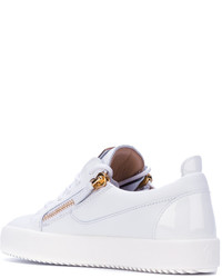 weiße niedrige Sneakers von Giuseppe Zanotti Design