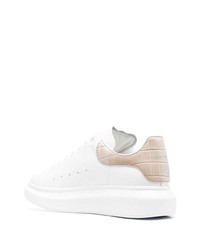 weiße niedrige Sneakers von Alexander McQueen