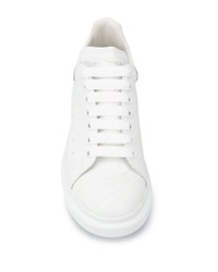 weiße niedrige Sneakers von Alexander McQueen