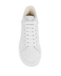 weiße niedrige Sneakers von Alexander McQueen