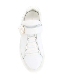 weiße niedrige Sneakers von Nicholas Kirkwood