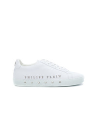 weiße niedrige Sneakers von Philipp Plein