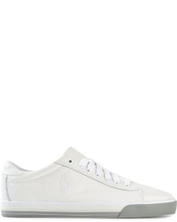 weiße niedrige Sneakers von Polo Ralph Lauren