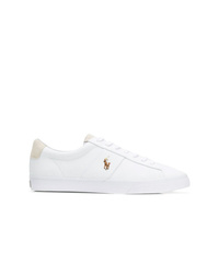 weiße niedrige Sneakers von Polo Ralph Lauren