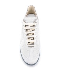 weiße niedrige Sneakers von Maison Margiela