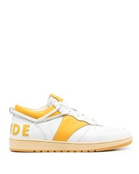 weiße niedrige Sneakers von Rhude