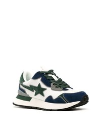 weiße niedrige Sneakers von A Bathing Ape