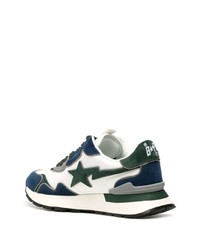 weiße niedrige Sneakers von A Bathing Ape