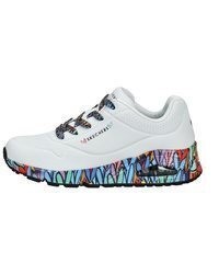 weiße niedrige Sneakers von Skechers