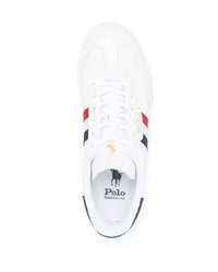 weiße niedrige Sneakers von Polo Ralph Lauren