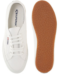 weiße niedrige Sneakers von Superga