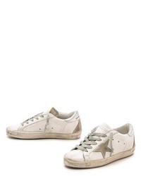 weiße niedrige Sneakers von Golden Goose