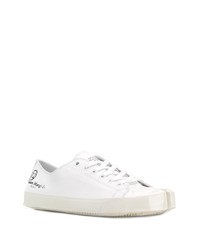 weiße niedrige Sneakers von Maison Margiela