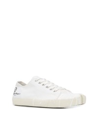 weiße niedrige Sneakers von Maison Margiela