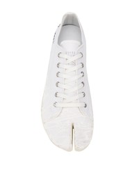 weiße niedrige Sneakers von Maison Margiela