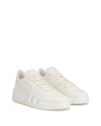 weiße niedrige Sneakers von Giuseppe Zanotti