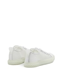 weiße niedrige Sneakers von Giuseppe Zanotti