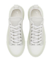 weiße niedrige Sneakers von Giuseppe Zanotti