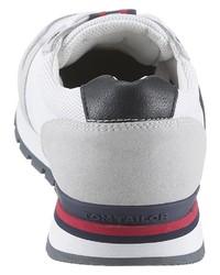 weiße niedrige Sneakers von Tom Tailor