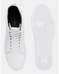 weiße niedrige Sneakers von Aldo