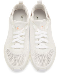 weiße niedrige Sneakers von adidas by Stella McCartney