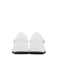 weiße niedrige Sneakers von Jimmy Choo