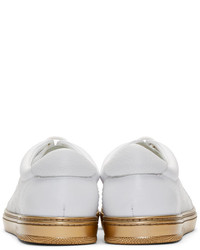 weiße niedrige Sneakers von Jimmy Choo