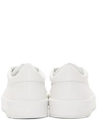 weiße niedrige Sneakers von Jil Sander