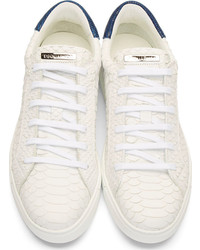 weiße niedrige Sneakers von DSQUARED2