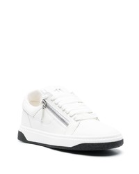 weiße niedrige Sneakers von Giuseppe Zanotti