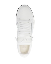 weiße niedrige Sneakers von Giuseppe Zanotti