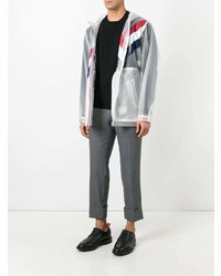 weiße Regenjacke von Thom Browne