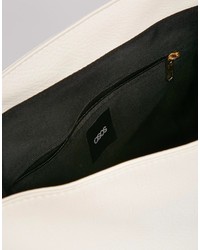 weiße Satchel-Tasche aus Leder von Asos