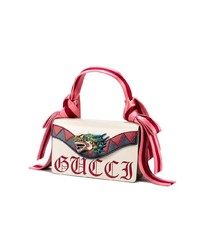 weiße Satchel-Tasche aus Leder von Gucci