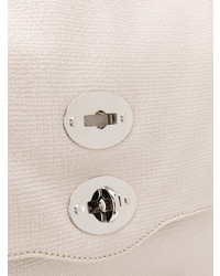 weiße Satchel-Tasche aus Leder von Zanellato