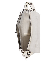 weiße Satchel-Tasche aus Leder von Rebecca Minkoff
