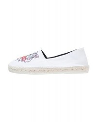 weiße Segeltuch Espadrilles von Kenzo