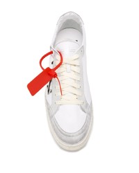 weiße Segeltuch niedrige Sneakers von Off-White