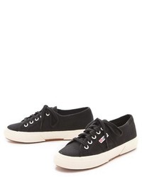 weiße Segeltuch niedrige Sneakers von Superga