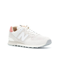 weiße Segeltuch niedrige Sneakers von New Balance