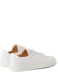 weiße Segeltuch niedrige Sneakers von Common Projects