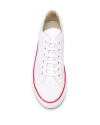 weiße Segeltuch niedrige Sneakers von Common Projects