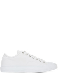 weiße Segeltuch niedrige Sneakers von Acne Studios