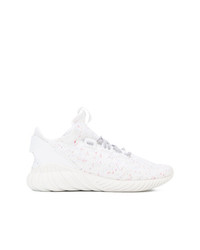 weiße Segeltuch niedrige Sneakers von adidas