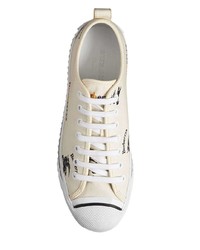 weiße Segeltuch niedrige Sneakers von Burberry