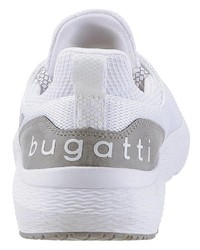 weiße Segeltuch niedrige Sneakers von Bugatti