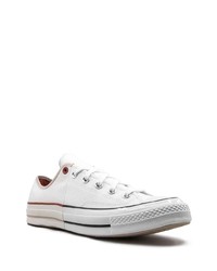 weiße Segeltuch niedrige Sneakers von Converse