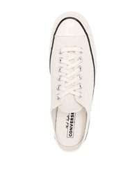 weiße Segeltuch niedrige Sneakers von Converse