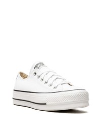 weiße Segeltuch niedrige Sneakers von Converse