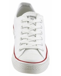weiße Segeltuch niedrige Sneakers von Dockers by Gerli